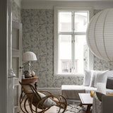 Eastern Simplicity - Dancing Crane - Blue van Boråstapeter | Kids Conceptstore Le Fanfare