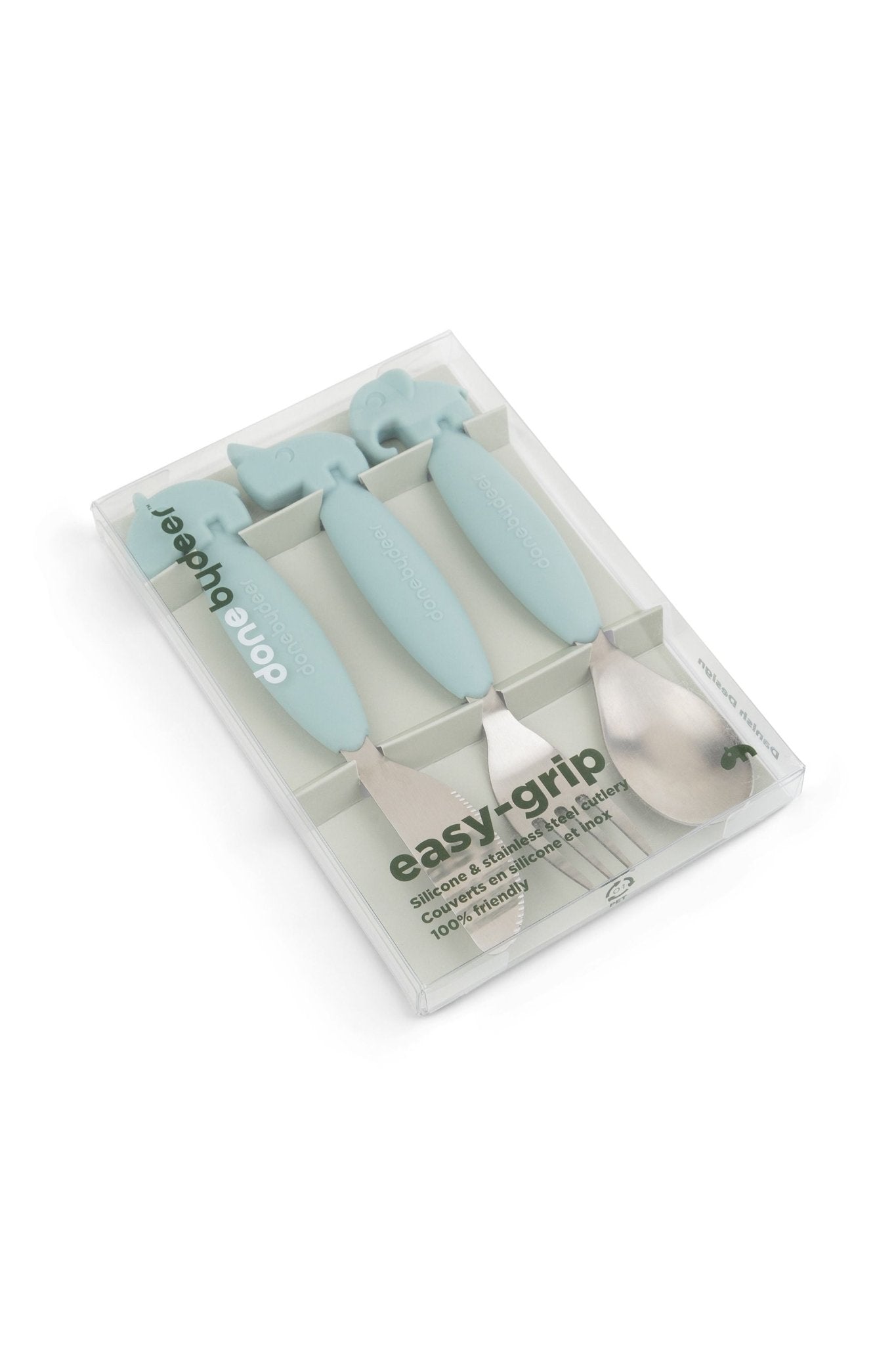 Easy-grip cutlery set | Deer friends - Blue van Done by Deer | Kids Conceptstore Le Fanfare