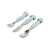 Easy-grip cutlery set | Deer friends - Blue van Done by Deer | Kids Conceptstore Le Fanfare