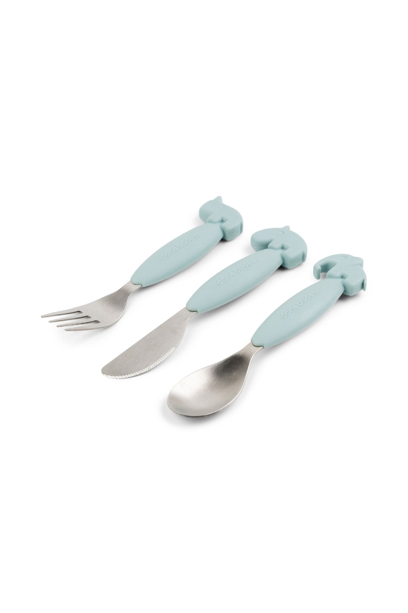 Easy-grip cutlery set | Deer friends - Blue van Done by Deer | Kids Conceptstore Le Fanfare