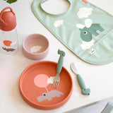 Easy-grip cutlery set | Deer friends - Green van Done by Deer | Kids Conceptstore Le Fanfare