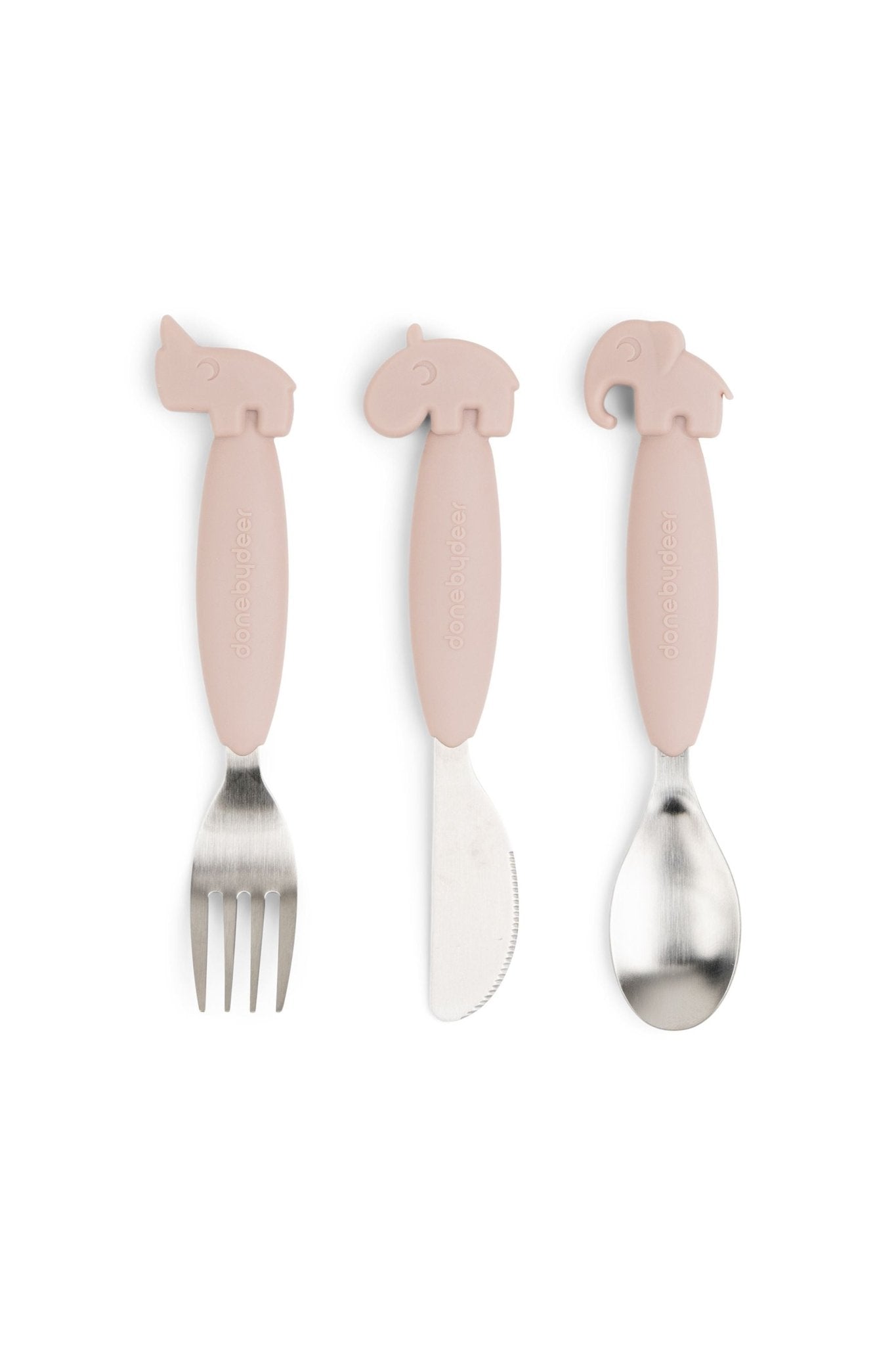 Easy-grip cutlery set | Deer friends - Powder van Done by Deer | Kids Conceptstore Le Fanfare