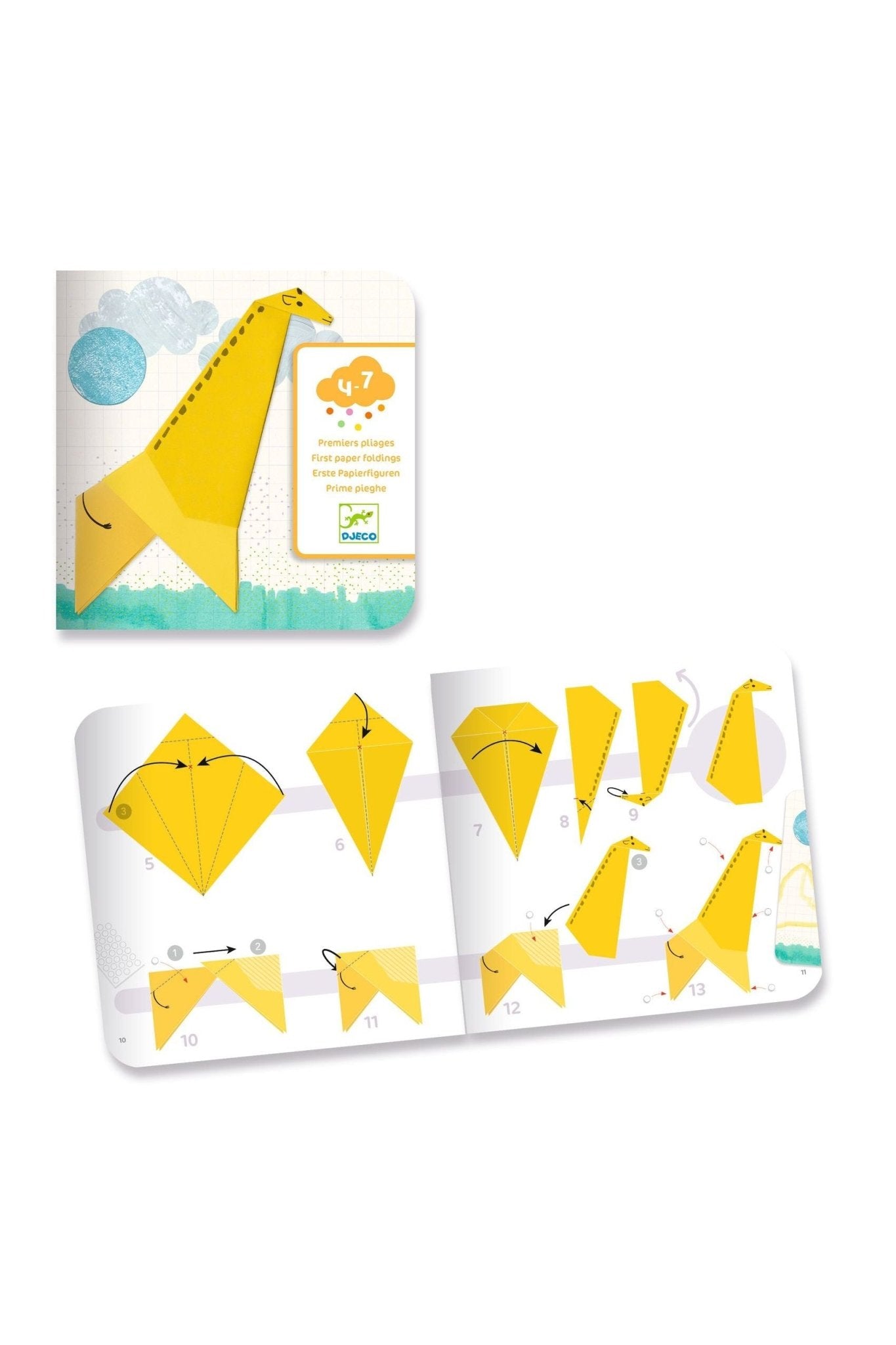 Eerste vouwsels. 1, 2, 3… gevouwen! van Djeco | Kids Conceptstore Le Fanfare