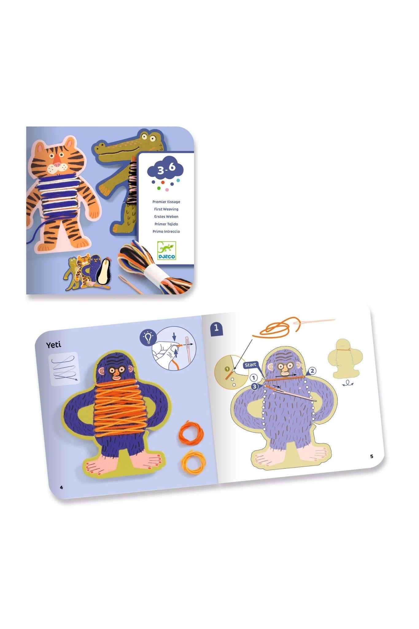 Eerste Weefwerk - Dierentruien van Djeco | Kids Conceptstore Le Fanfare