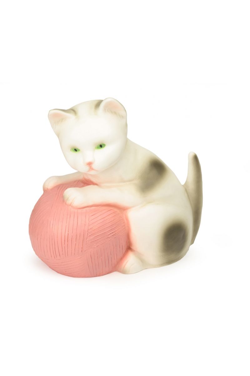 Egmont Lamp Kat Met Bol Wol Roze 24x23 cm van Egmont Toys | Kids Conceptstore Le Fanfare