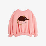 Elephant shrew chenille sweatshirt - Pink van Mini Rodini | Kids Conceptstore Le Fanfare