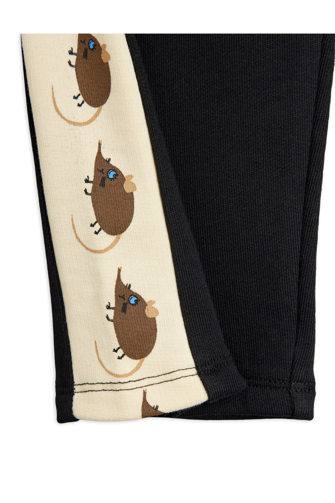 Elephant shrew panel sweatpants - Black van Mini Rodini | Kids Conceptstore Le Fanfare