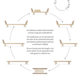 Eli daybed adult - light oil van KAS Kopenhagen | Kids Conceptstore Le Fanfare
