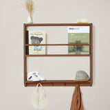 Eli Shelves with hooks - Smoked oak van KAS Kopenhagen | Kids Conceptstore Le Fanfare