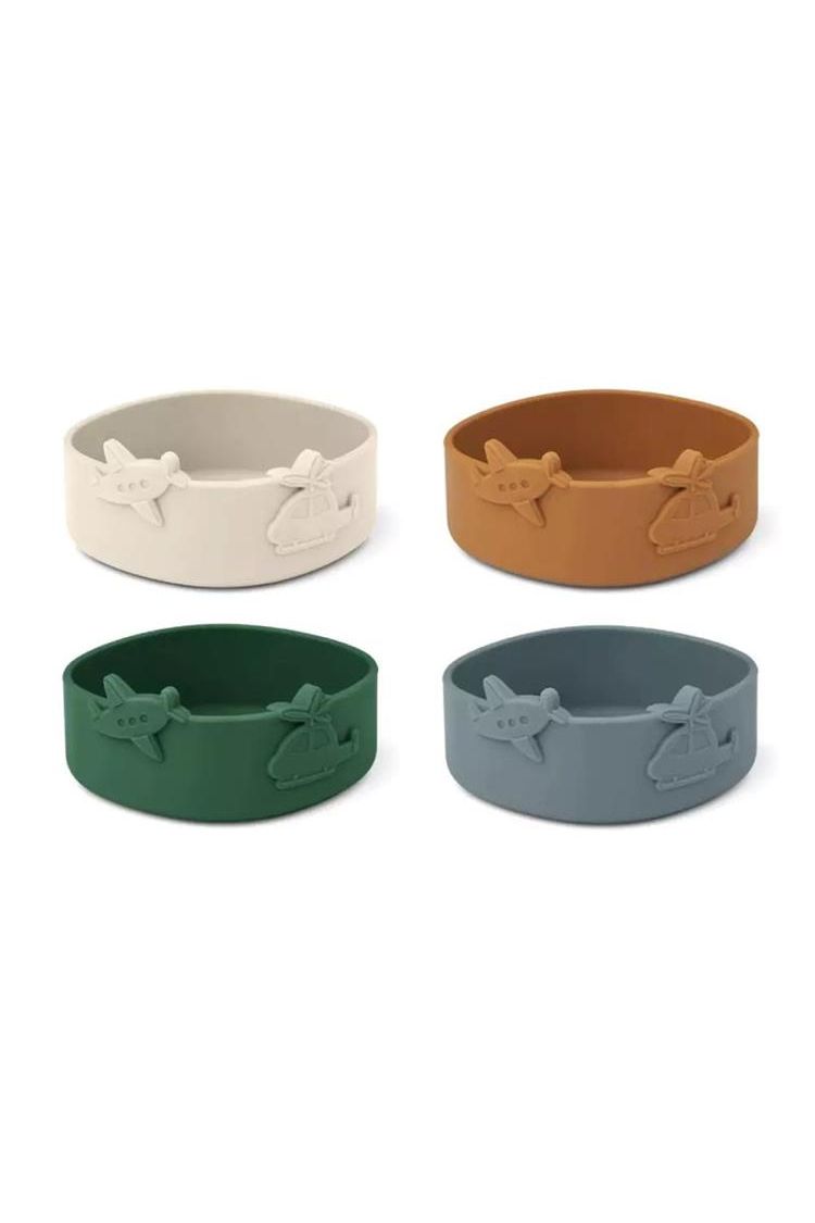Emily Bowl 4-Pack - Blue fog multi mix van Liewood | Kids Conceptstore Le Fanfare