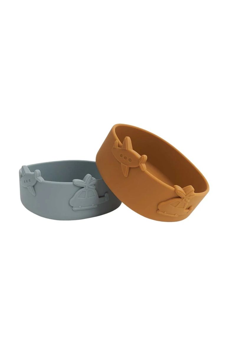 Emily Bowl 4-Pack - Blue fog multi mix van Liewood | Kids Conceptstore Le Fanfare