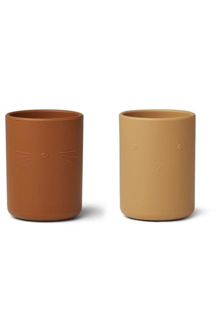 Ethan cup - 2 pack Yellow mix van Liewood | Kids Conceptstore Le Fanfare