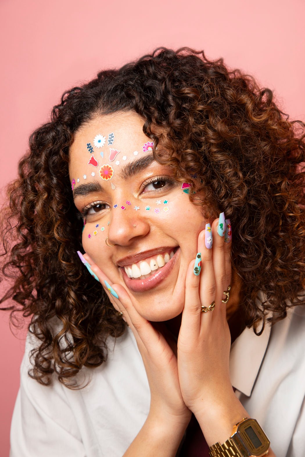 FACE STICKERS - FLOWER van OMY | Kids Conceptstore Le Fanfare