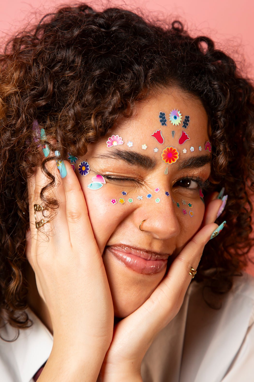 FACE STICKERS - FLOWER van OMY | Kids Conceptstore Le Fanfare