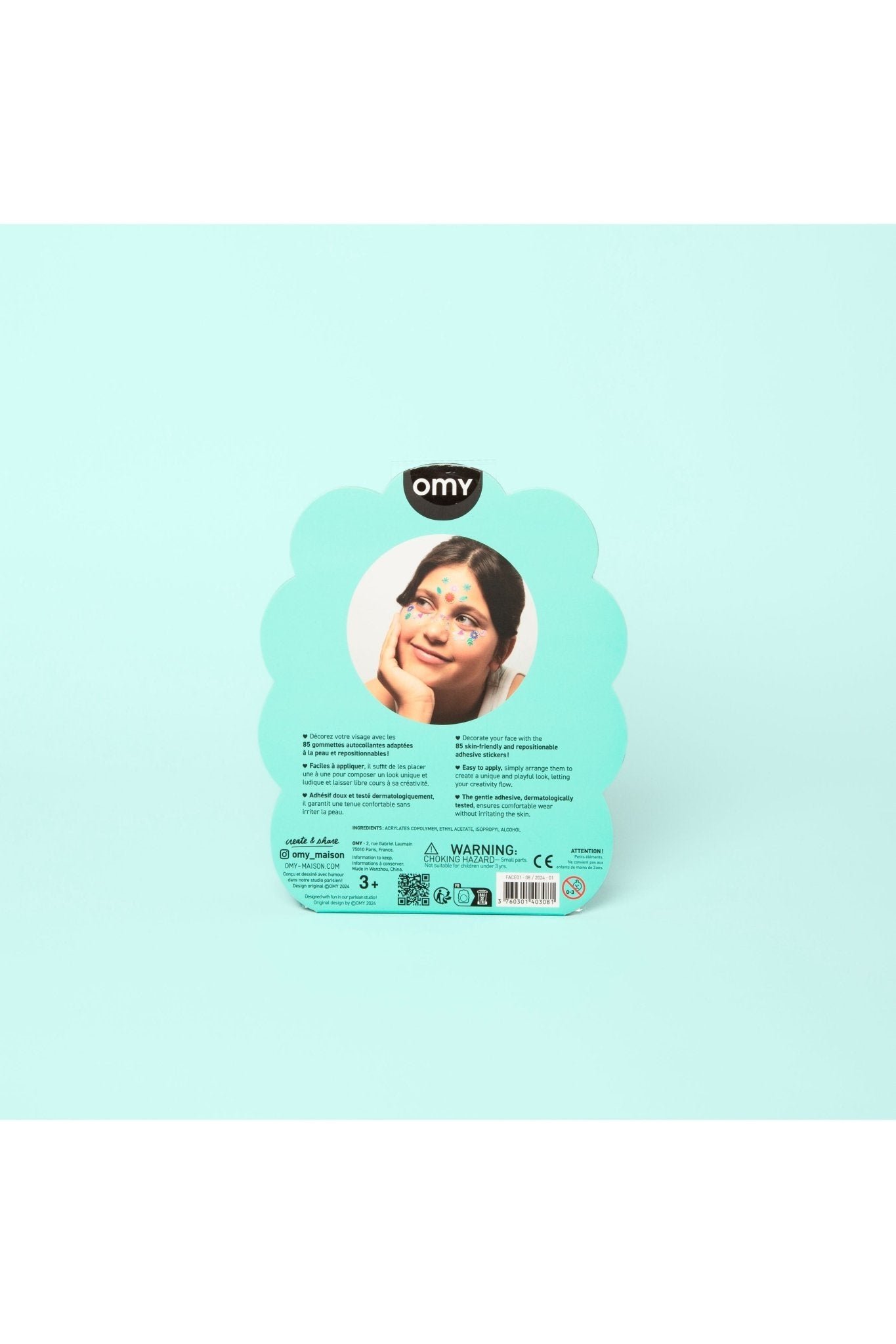 FACE STICKERS - FLOWER van OMY | Kids Conceptstore Le Fanfare
