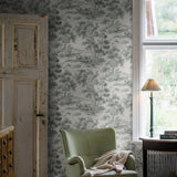 Falsterbo III - Countryside Morning - Green van Boråstapeter | Kids Conceptstore Le Fanfare