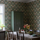 Falsterbo III - Dahlia Garden - Green van Boråstapeter | Kids Conceptstore Le Fanfare