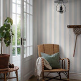 Falsterbo III - Falsterbo Stripe - Blue van Boråstapeter | Kids Conceptstore Le Fanfare