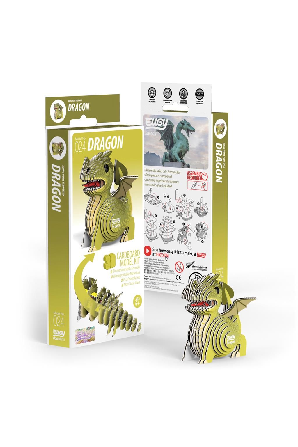 Fantasie - Draak Groen van Eugy | Kids Conceptstore Le Fanfare