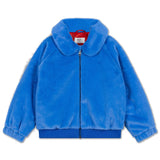 Faux fur bomber coat - Magic blue van Repose AMS | Kids Conceptstore Le Fanfare