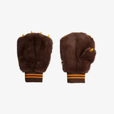 Faux fur mittens - Brown van Mini Rodini | Kids Conceptstore Le Fanfare