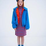 Faux fur bomber coat - Magic blue