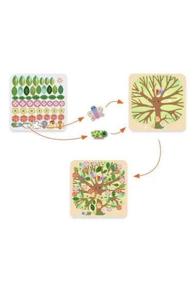 Felt pictures - Through the seasons van Djeco | Kids Conceptstore Le Fanfare