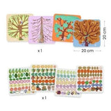 Felt pictures - Through the seasons van Djeco | Kids Conceptstore Le Fanfare