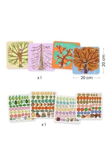Felt pictures - Through the seasons van Djeco | Kids Conceptstore Le Fanfare