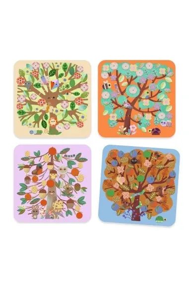 Felt pictures - Through the seasons van Djeco | Kids Conceptstore Le Fanfare