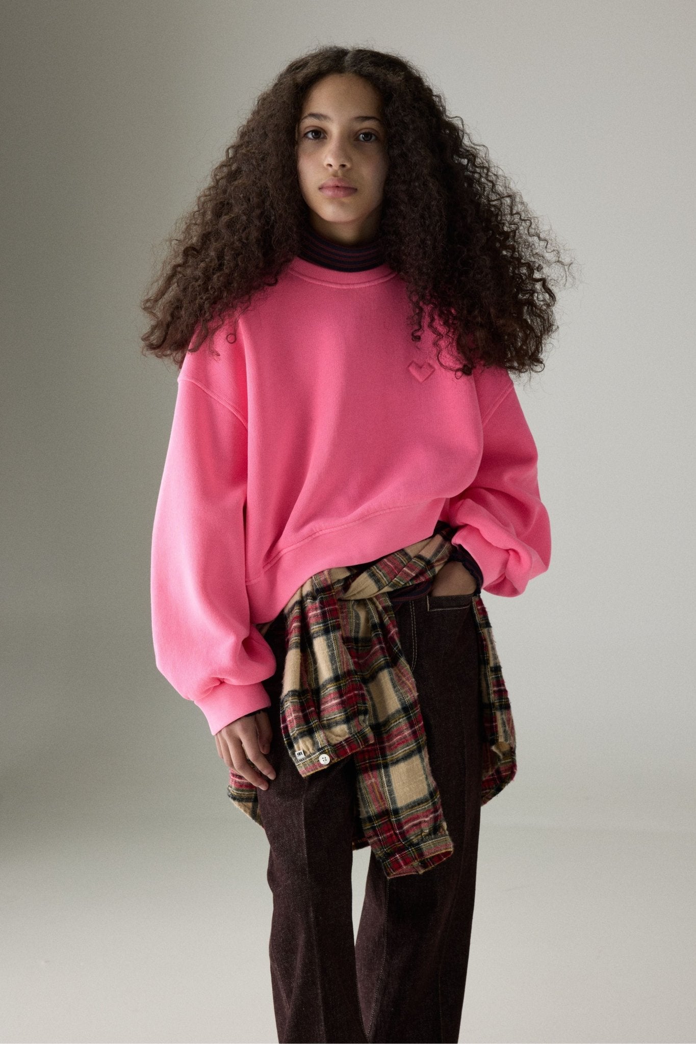 Fenya sweatshirt - Fluo pink van Bellerose | Kids Conceptstore Le Fanfare