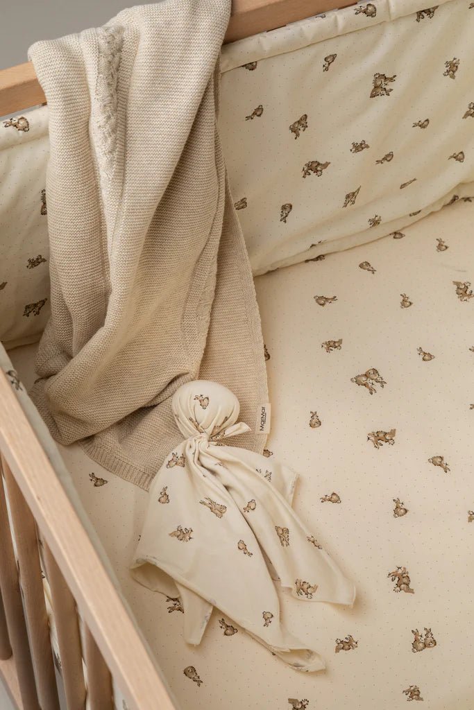 Fitted Sheet Little Rabbit Cotton Percale Home van MarMar Copenhagen | Kids Conceptstore Le Fanfare