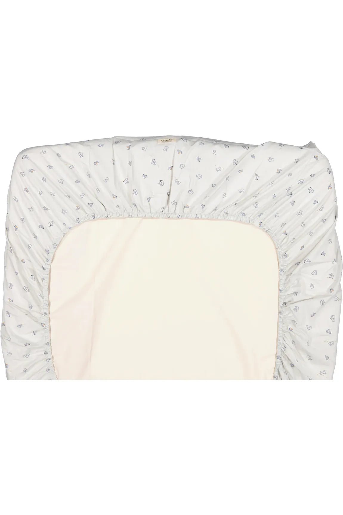 Fitted Sheet Paper Boats Cotton Percale Home van MarMar Copenhagen | Kids Conceptstore Le Fanfare