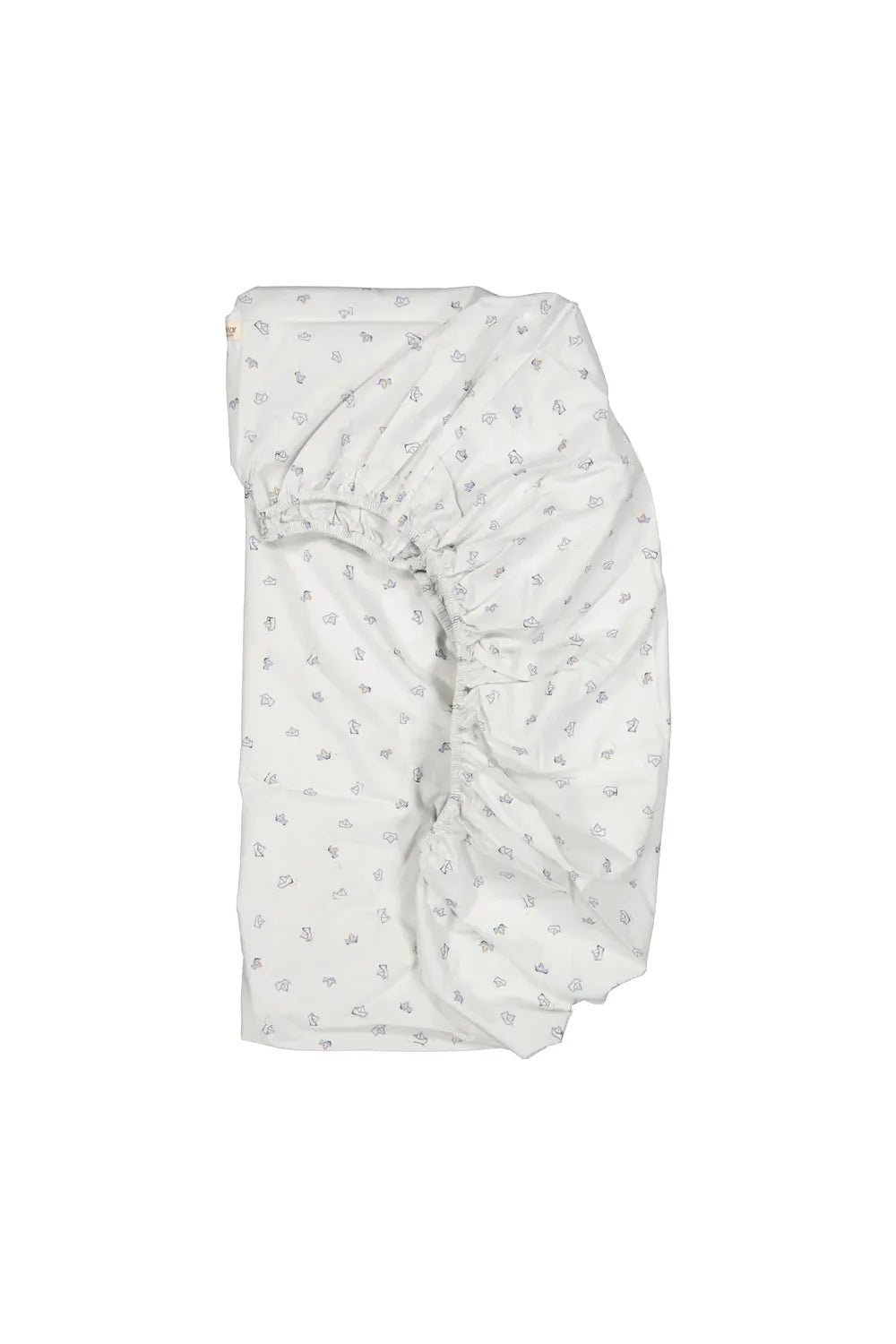 Fitted Sheet Paper Boats Cotton Percale Home van MarMar Copenhagen | Kids Conceptstore Le Fanfare