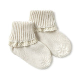 Fleur knitted socks - cream van Li&me | Kids Conceptstore Le Fanfare