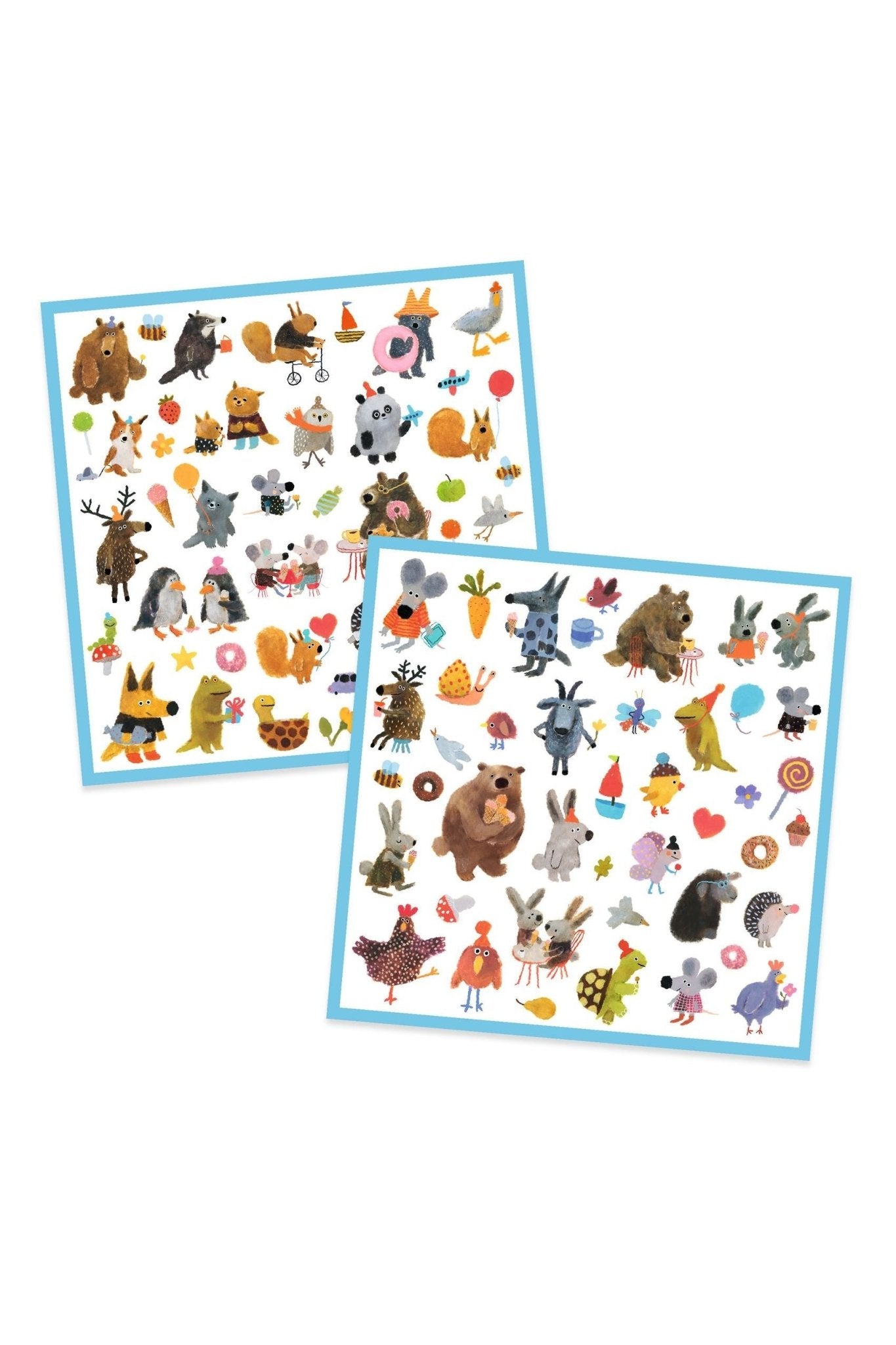 Fluffy friends - Stickers van Djeco | Kids Conceptstore Le Fanfare