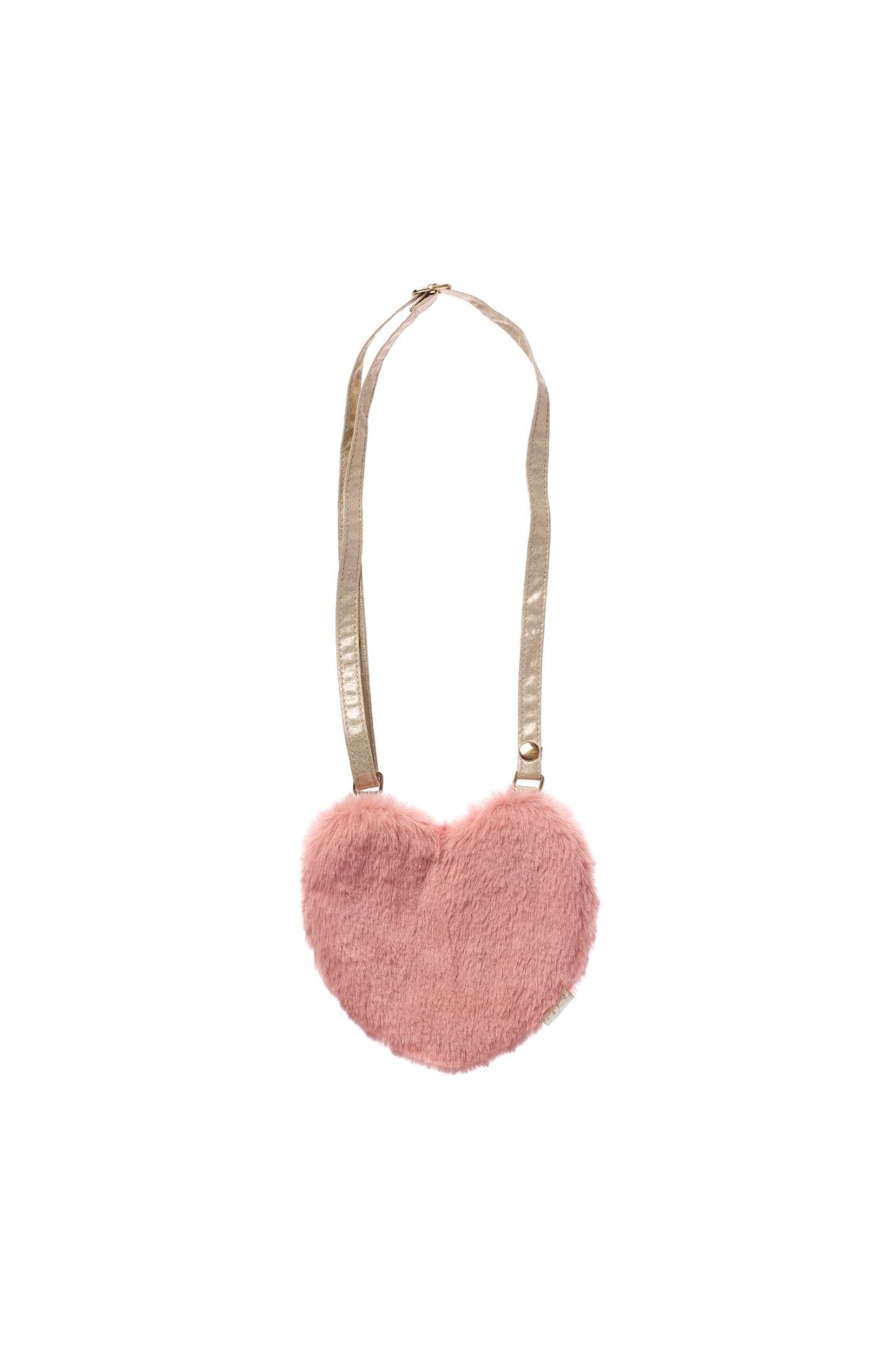 Fluffy Love Heart Bag - Dark Pink van Rockahula | Kids Conceptstore Le Fanfare