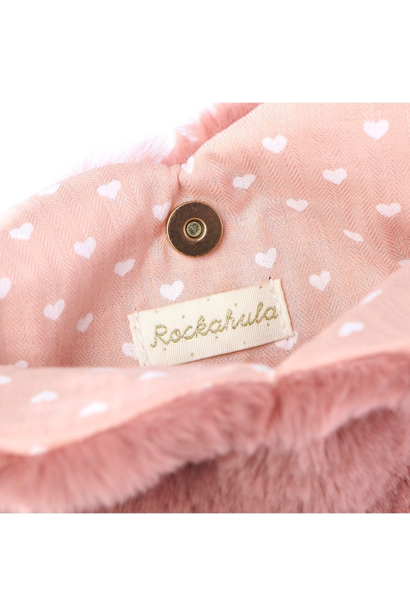 Fluffy Love Heart Bag - Dark Pink van Rockahula | Kids Conceptstore Le Fanfare