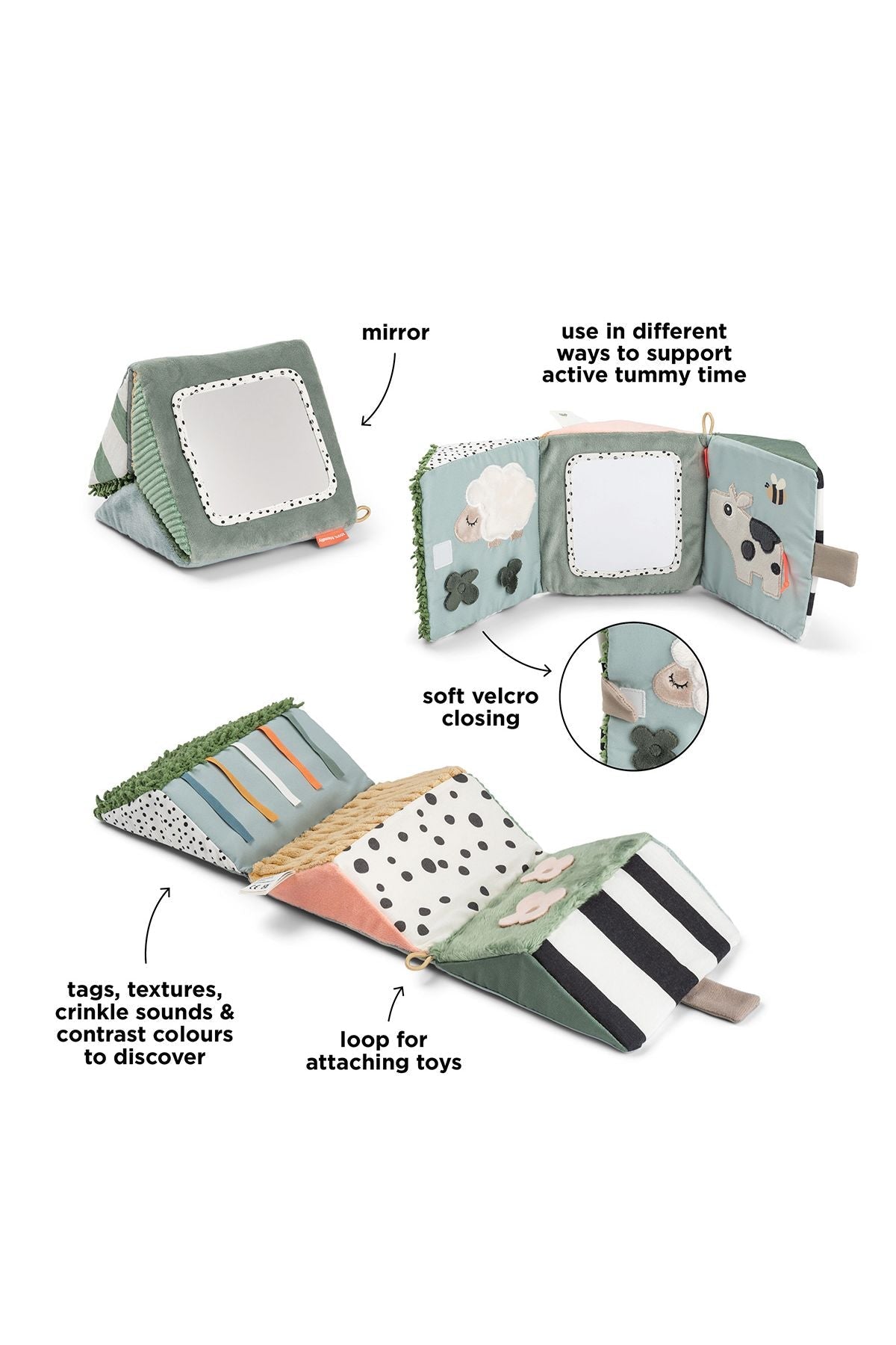 Fold-out sensory mirror | Tiny farm - Colour mix van Done by Deer | Kids Conceptstore Le Fanfare