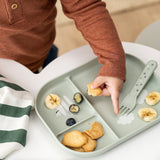 Foodie compartment plate | Croco - Green van Done by Deer | Kids Conceptstore Le Fanfare