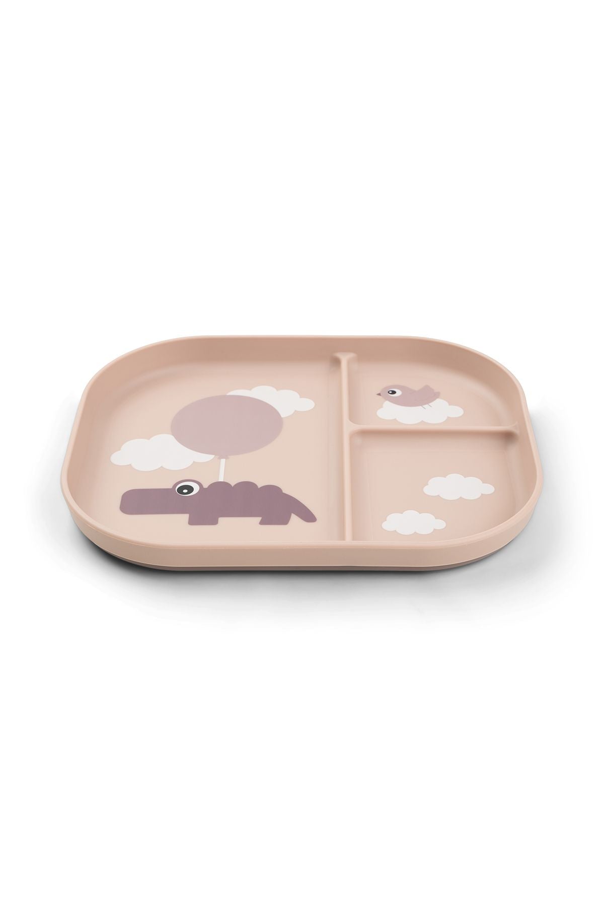 Foodie compartment plate | Happy clouds - Powder van Done by Deer | Kids Conceptstore Le Fanfare