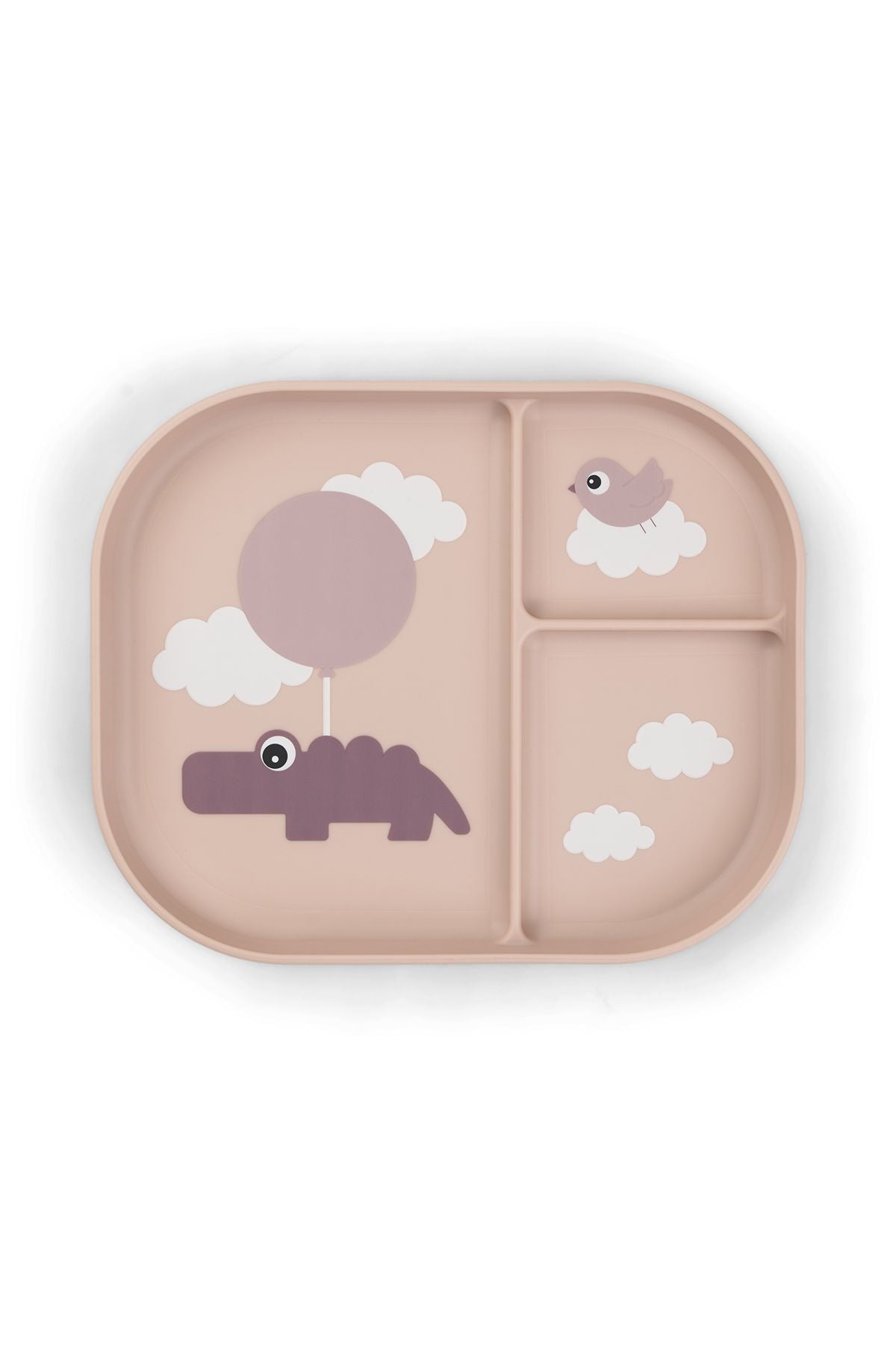 Foodie compartment plate | Happy clouds - Powder van Done by Deer | Kids Conceptstore Le Fanfare