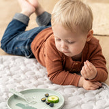 Foodie plate | Croco - Green van Done by Deer | Kids Conceptstore Le Fanfare