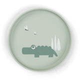 Foodie plate | Croco - Green van Done by Deer | Kids Conceptstore Le Fanfare