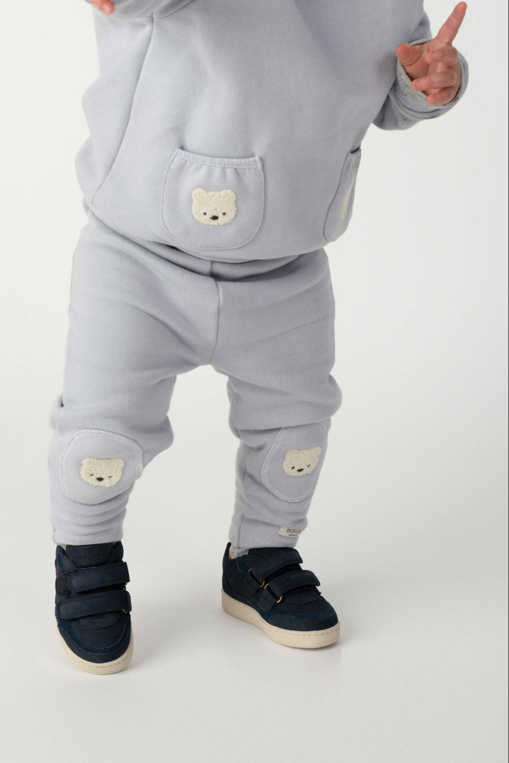 Foppe Sweater | Polar Bears - Ice Blue van Donsje Amsterdam | Kids Conceptstore Le Fanfare