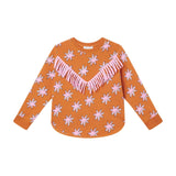 Fringe Star Sweatshirt Orange van Stella McCartney | Kids Conceptstore Le Fanfare
