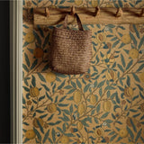 Fruit Wallpaper - Blue Gold & Brown van Morris & Co | Kids Conceptstore Le Fanfare