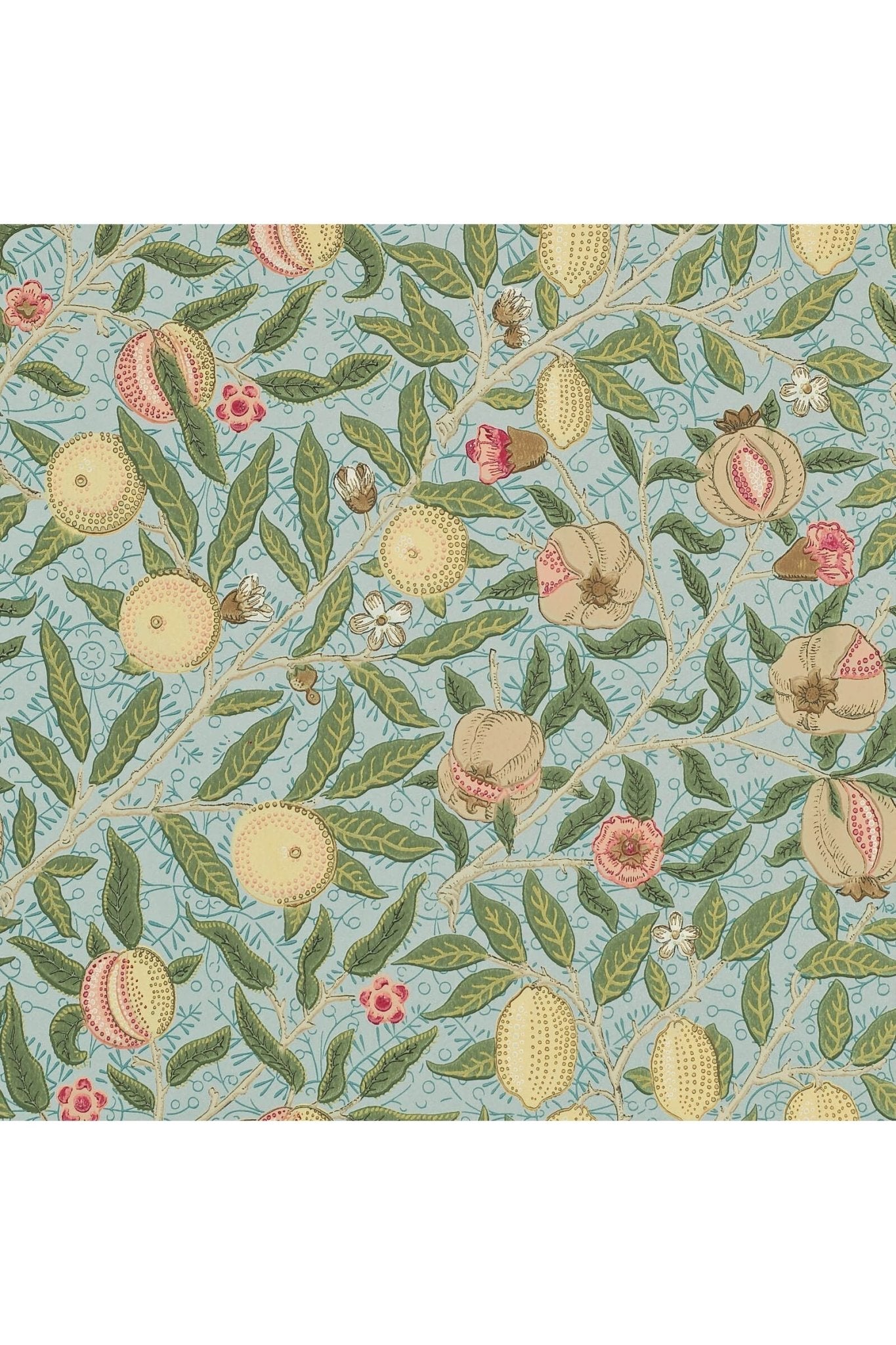Fruit Wallpaper - Slate/Thyme van Morris & Co | Kids Conceptstore Le Fanfare