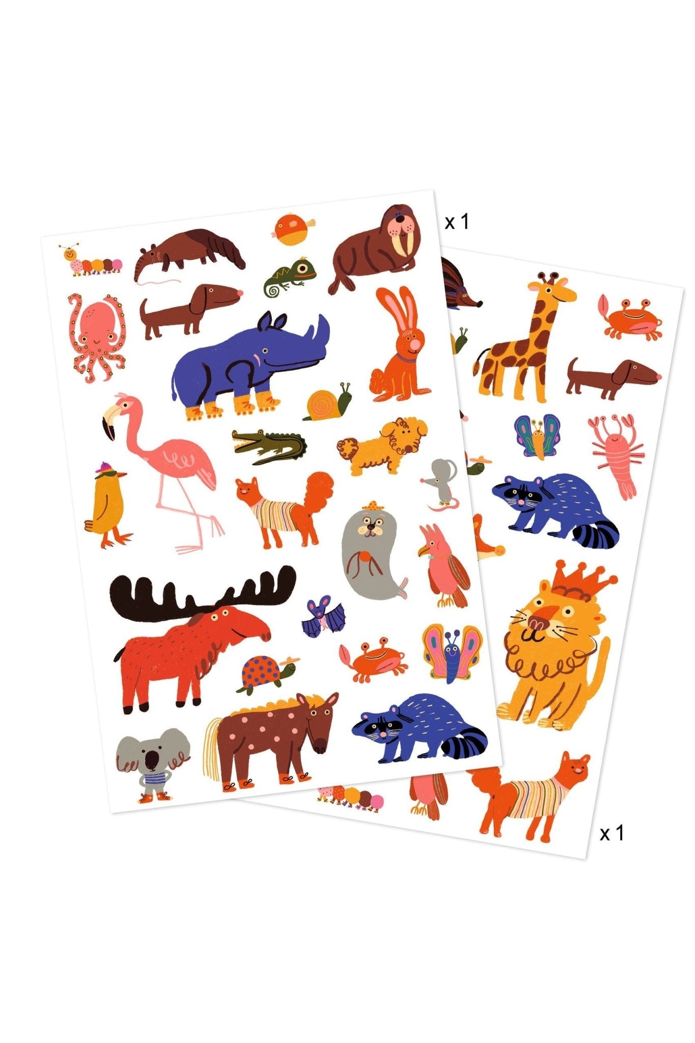 Funny animals - Tattoos van Djeco | Kids Conceptstore Le Fanfare