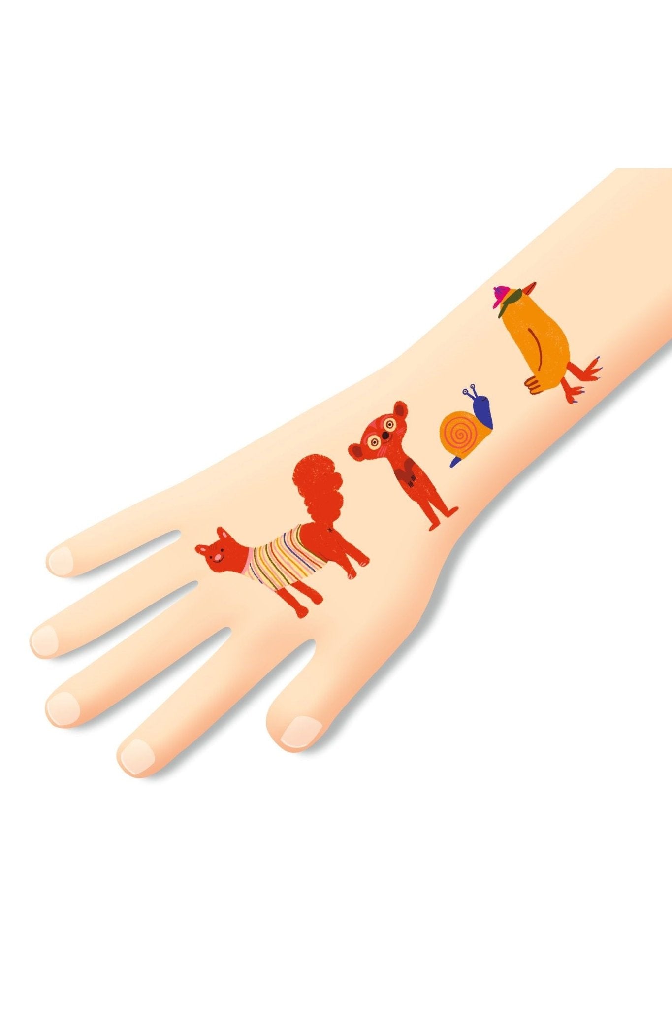Funny animals - Tattoos van Djeco | Kids Conceptstore Le Fanfare